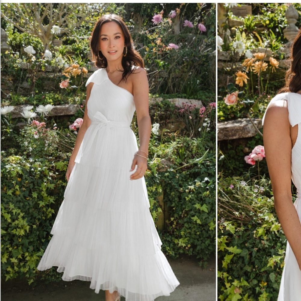 Show Me Your Mumu Cupcake Dress One Shoulder Bridal